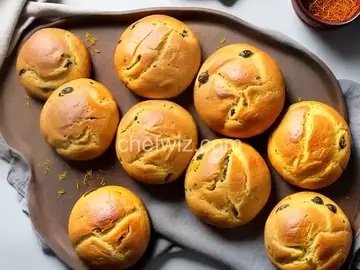 Sweet Saffron Buns