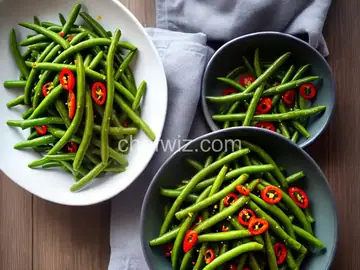 Sweet and Hot Quick Pickled Green Beans
