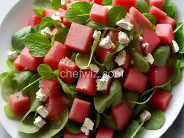 Sweet and Peppery Watermelon Salad