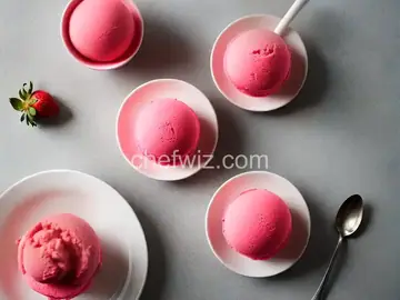 Sweet and Silky Strawberry Sorbet