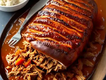 Sweet and Smoky Slow-Cooked Pulled Pork Loin