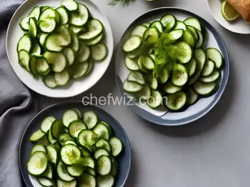 Sweet-and-Sour Cucumbers with Fresh Dill