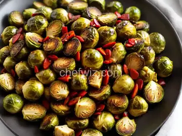 Sweet and Spicy Broiled Brussels Sprouts