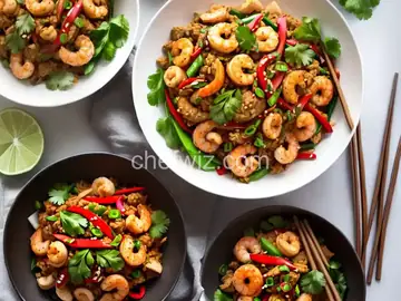 Sweet and Spicy Thai Shrimp Stir Fry