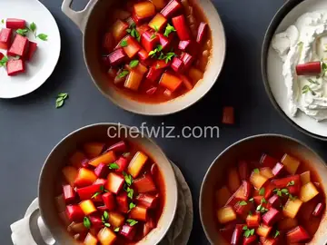 Sweetly Stewed Rhubarb