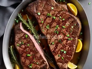T-Bone Steak with Thyme and Garlic Butter