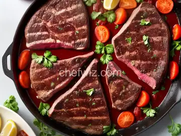 T-Bone Steaks With Red Wine Sauce