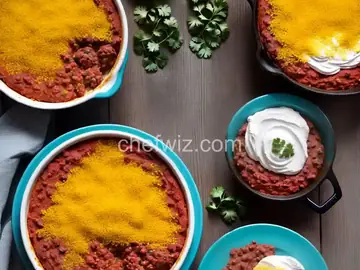 Taco Dip with Refried Beans