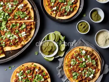 Taco Pizza al Pastor with Tomatillo Salsa
