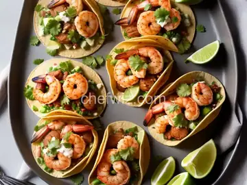 Tacos de Gobernador (Shrimp, Poblano, and Cheese Tacos)