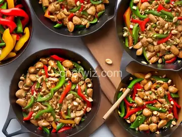 Takeout-Style Kung Pao Chicken (Diced Chicken With Peppers and Peanuts) Recipe