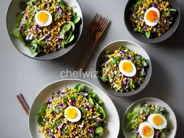 Tam Khao Pod Kai Kem (Thai Corn Salad With Salted Duck Egg)