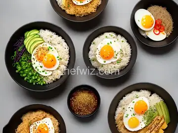 Tamago donburi (egg rice bowl)