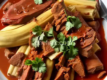 Tamales de Puerco (Red Pork Tamales)