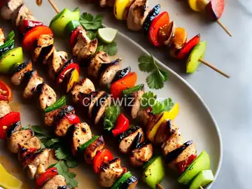 Tangy Almond Chicken Kabobs