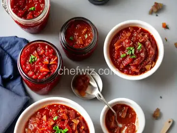 Tangy and Sweet Tomato-Bacon Jam With Onions and Garlic Recipe