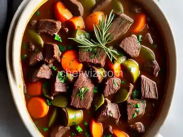 Tarragon Beef Stew with Vermouth