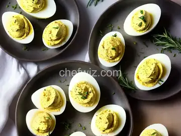 Tarragon and Spice Deviled Eggs