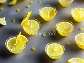 Tart Lemon Drop Jelly Shots