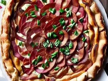 Tarte Flambé (Alsatian Bacon and Onion Tart)