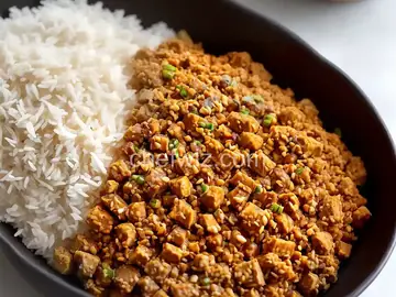 Tempeh Crumbles With Coconut Rice