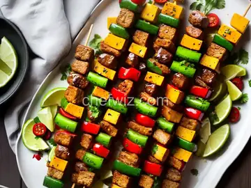 Tempeh Kabobs with Moroccan Couscous