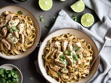 Tequila-Chicken Fettuccine