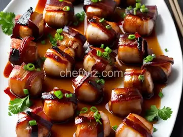 Teriyaki Bacon Wrapped Scallops