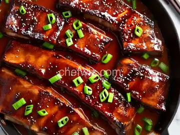 Teriyaki-Glazed Pork Spare Ribs