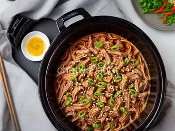 Teriyaki Pulled Pork in the Slow Cooker