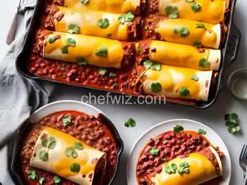 Tex-Mex Beef and Cheese Enchiladas