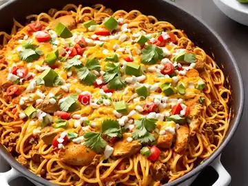 Tex-Mex Chicken Spaghetti