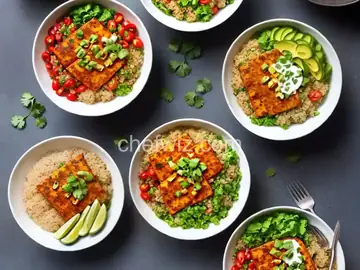 Tex-Mex Tofu and Quinoa Bowl