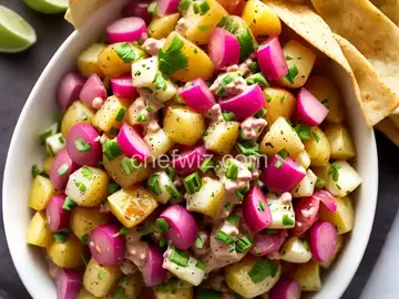 Texas-Style Potato Salad with Mustard and Pickled Red Onions