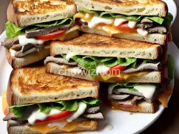 Texas Toast Philly Cheese Steak Sandwich
