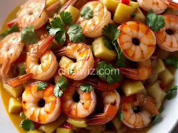 Thai Banana Salsa with King Prawns