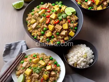 Thai Fried Rice with Pineapple and Chicken