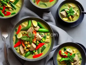 Thai Green Curry with Spring Vegetables