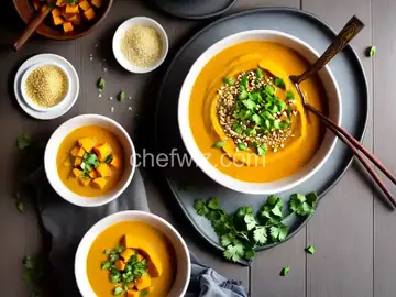 Thai Inspired Spicy Curry Butternut Squash Soup