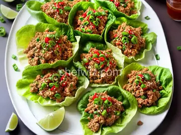 Thai Spicy Tuna Lettuce Wraps