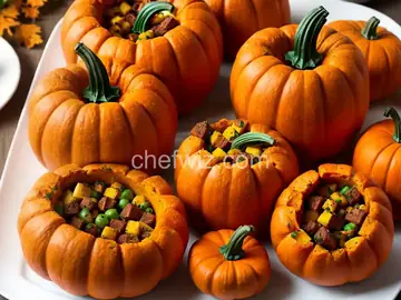 Thanksgiving Stuffed Roast Pumpkins Recipe