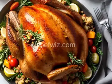 Thanksgiving Turkey with Italian Meat Stuffing