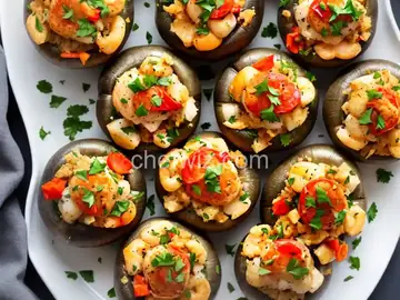 The Best Seafood Stuffed Mushrooms
