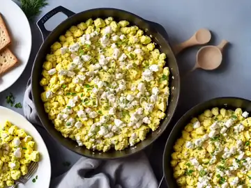 The Creamiest Scrambled Eggs (with Goat Cheese)