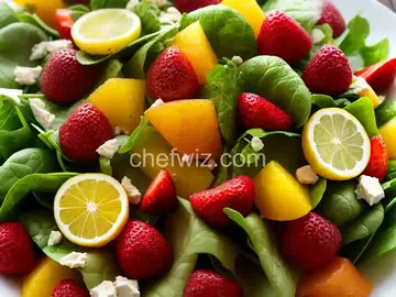 The Really Good Salad Recipe with Pieces of Fruit