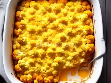 Three-Cheese Cauliflower Casserole