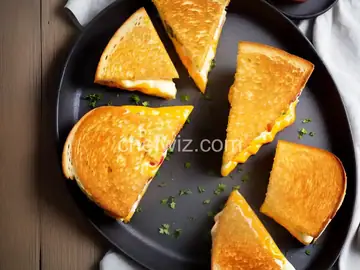 Three-Cheese Grilled Cheese
