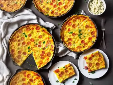 Three Cheese Salami Frittata