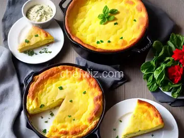 Three Cheese Soufflé Omelette