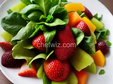 Three Greens and Fruit with Vinaigrette